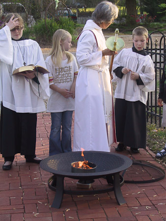Lighting of the Paschal Fire