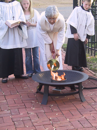 Lighting of the Paschal Fire
