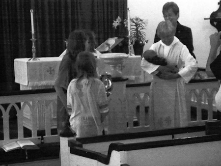 We had three baptisms